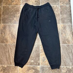 adidas Men's All Season SZN Fleece jogger Pants Black Large